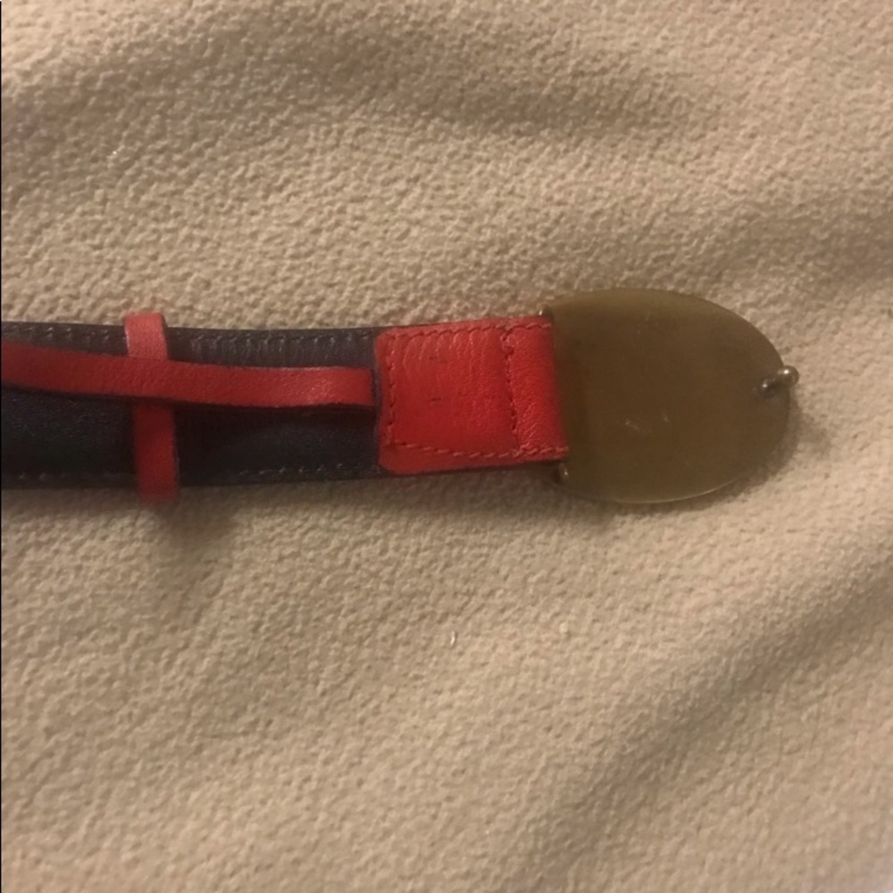 Vintage Celine red leather Belt and Buckle - Picture 8 of 12